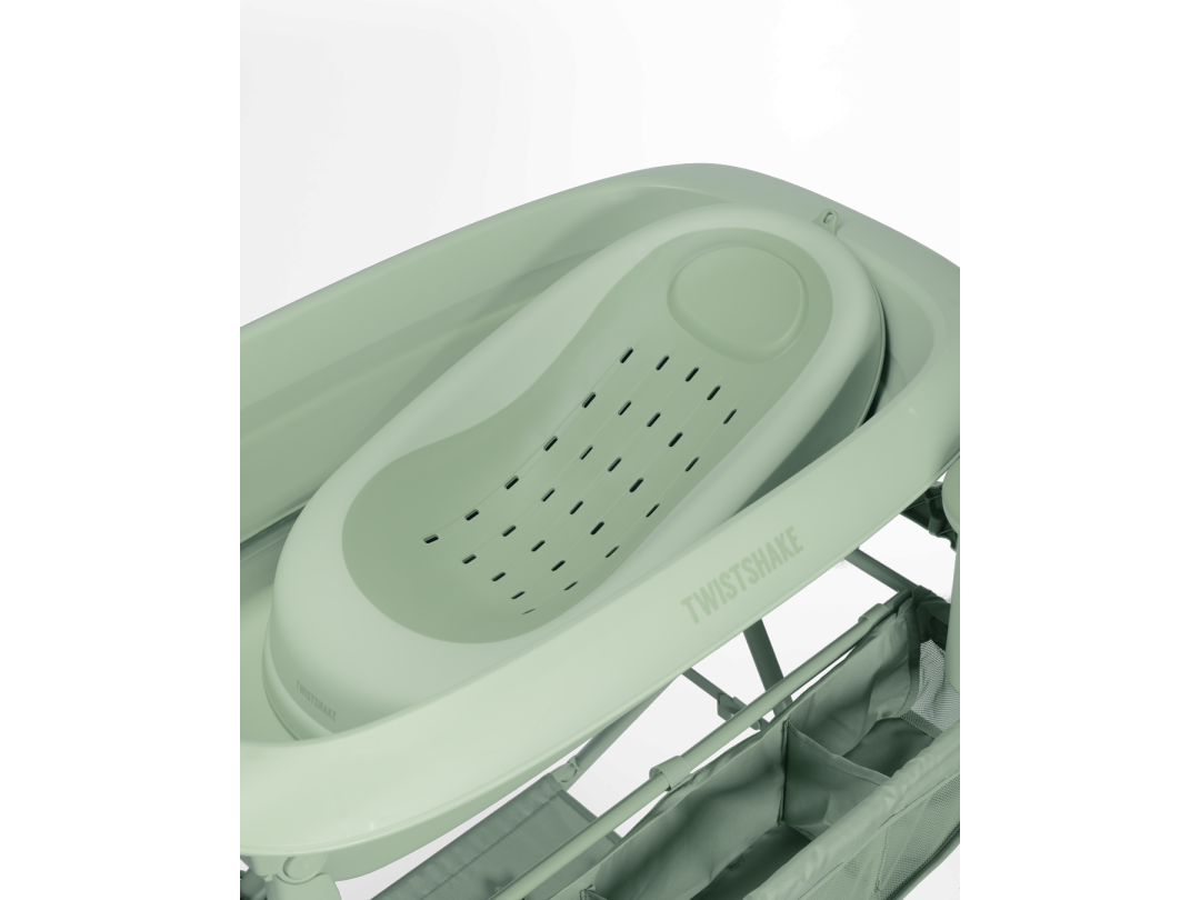 Twistshake Luxury Bath Kit sage- Foldable baby bathtub with bath stand v2 79353 1