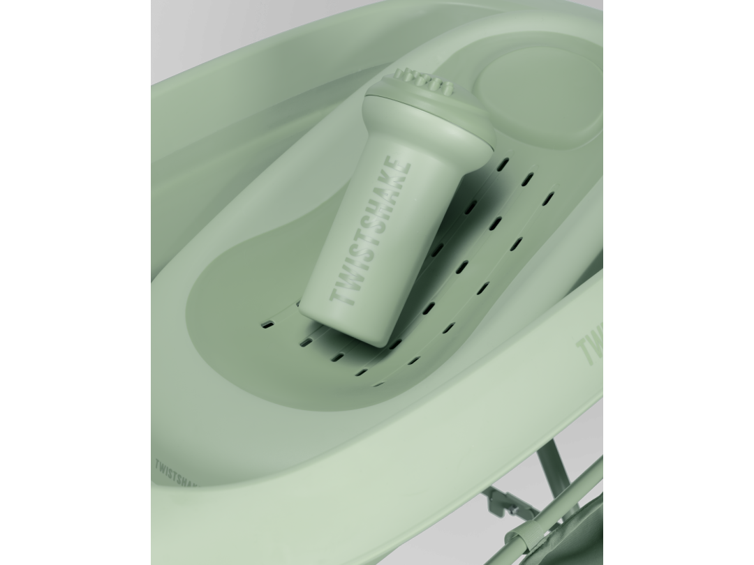 Twistshake Luxury Bath Kit sage- Foldable baby bathtub with bath stand v2 79353 2