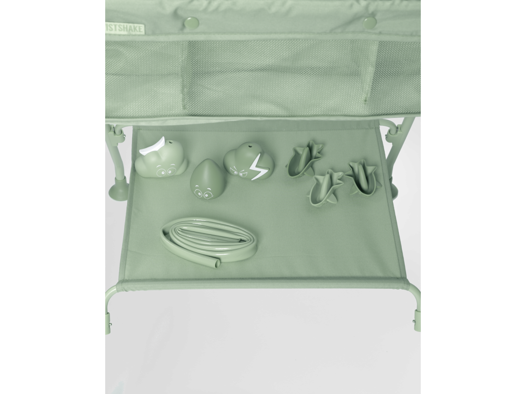 Twistshake Luxury Bath Kit sage- Foldable baby bathtub with bath stand v2 79353 4