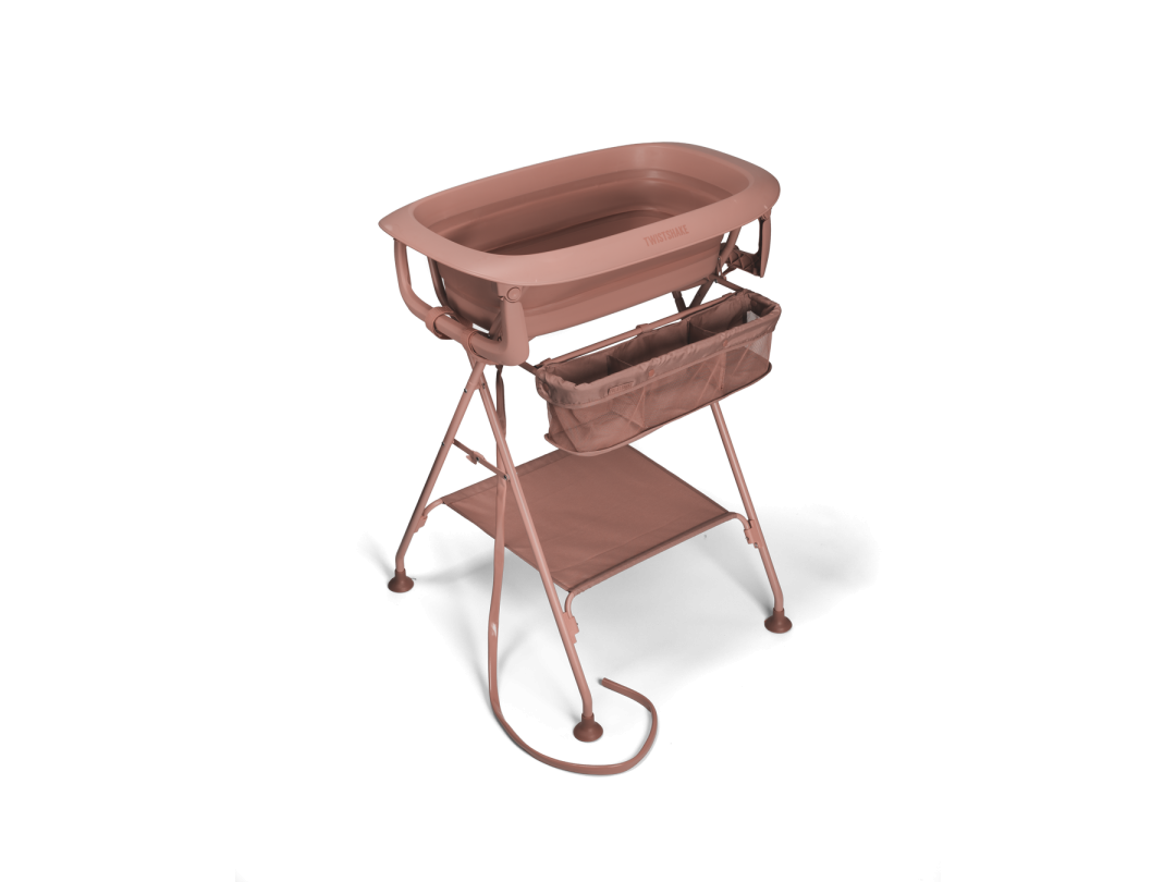 Luxury Bath Kit Warm Blush - Foldable Baby Bathtub & Stand 79354 12