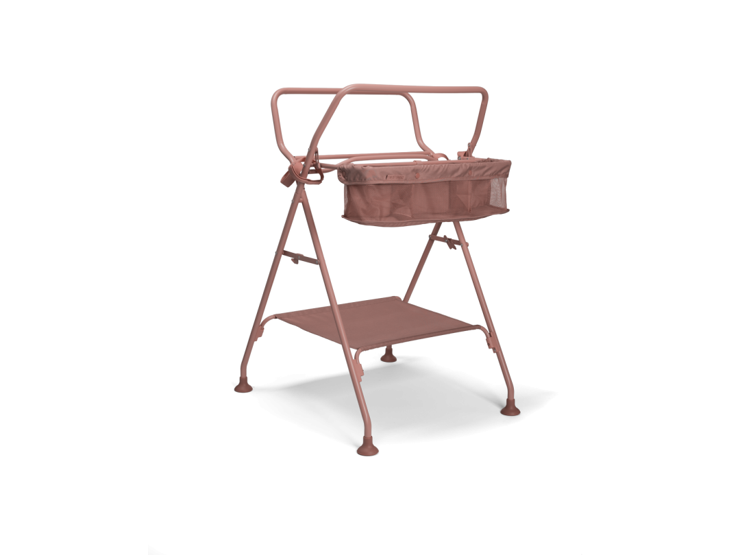 Luxury Bath Kit Warm Blush - Foldable Baby Bathtub & Stand 79354 2