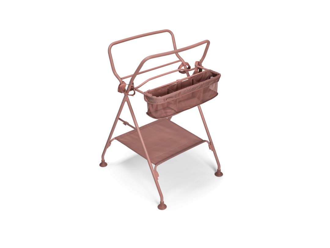 Luxury Bath Kit Warm Blush - Foldable Baby Bathtub & Stand 79354 1