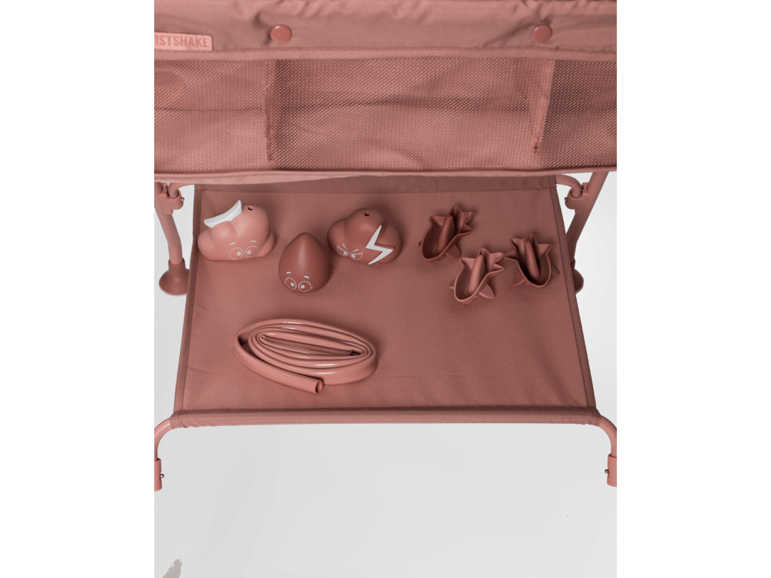 Luxury Bath Kit Warm Blush - Foldable Baby Bathtub & Stand 79354 5
