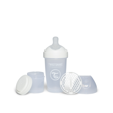 Twistshake buteliukas antikolikinis Pro Double 260ml baltas 79027 Twistshake buteliukas antikolikinis Pro Double 260ml baltas 79027