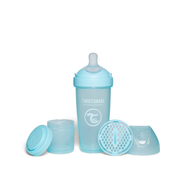 Twistshake buteliukas antikolikinis Pro Double 330ml mėlynas 79041 Twistshake buteliukas antikolikinis Pro Double 330ml mėlynas 79041