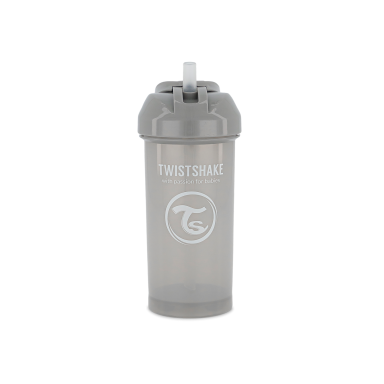 Twistshake buteliukas su šiaudeliu 360 ml nuo 6mėn pilkas 78680 Twistshake buteliukas su šiaudeliu 360 ml nuo 6mėn pilkas 78680