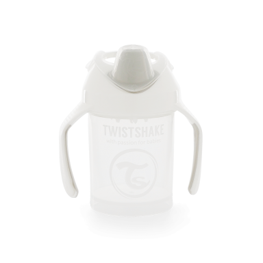 Twistshake puodelis mini baltas nuo 4mėn 230 ml 78053 Twistshake puodelis mini baltas nuo 4mėn 230 ml 78053
