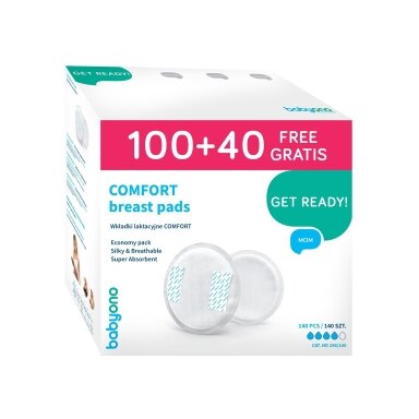 BabyOno įdėklai į liemenėlę COMFORT,140 vnt (pažeista pakuotė) BabyOno įdėklai į liemenėlę COMFORT,140 vnt (pažeista pakuotė)
