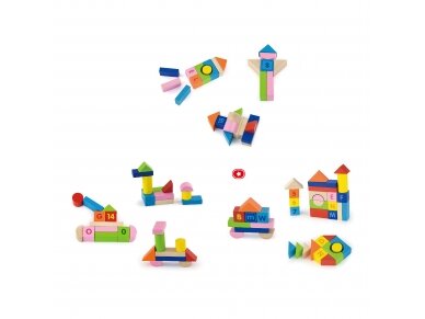 VIGA Wooden Blocks - 100pcs Alphabet & Numbers 50288 3 VIGA Wooden Blocks - 100pcs Alphabet & Numbers 50288 3